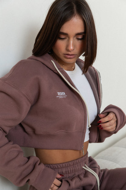 NOW OR NEVER ZIP HOODIE - Chocolate