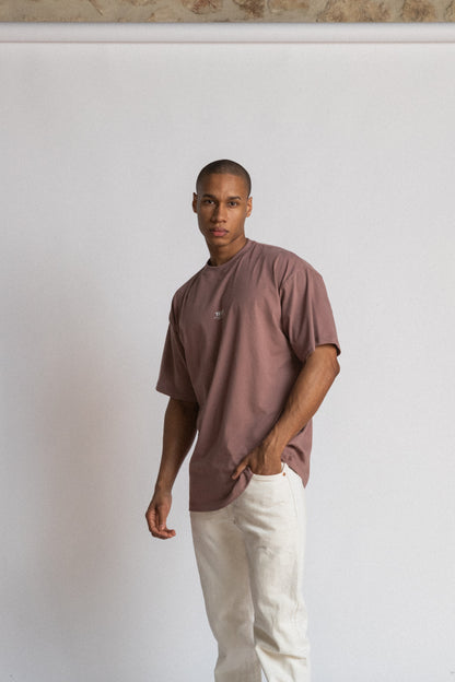 NOW OR NEVER OVERSIZED T SHIRT - Chocolate